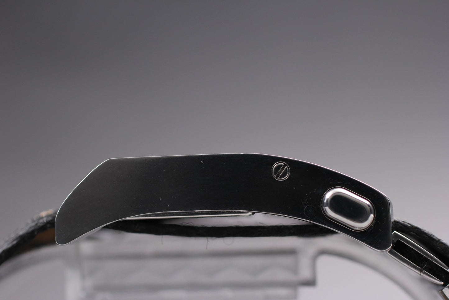 N MINT Fendi 1120L Cream Zucca Strap Big Face 38mm Quartz Ladies Watch JAPAN