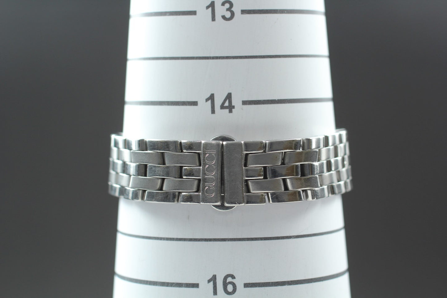 Exc+5 w/ Box* GUCCI 5500L Black Dial Quartz 27mm Ladies Watch JAPAN New Battery