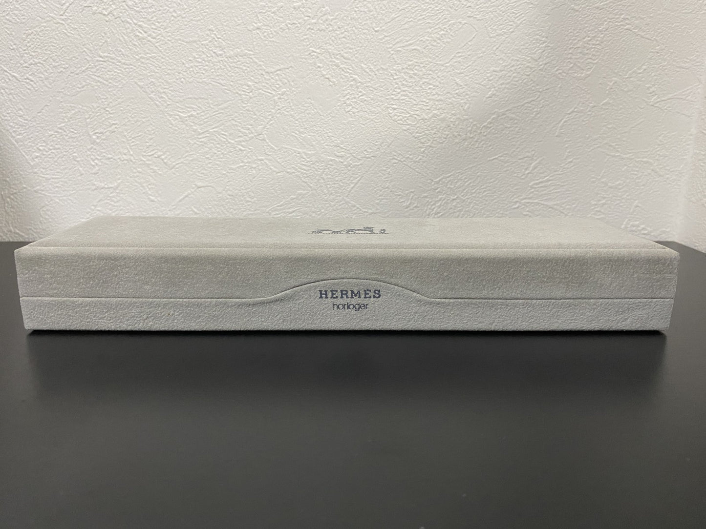 Exc+5 Hermes Genuine Watch Box Case Outer Inner Color Gray From JAPAN