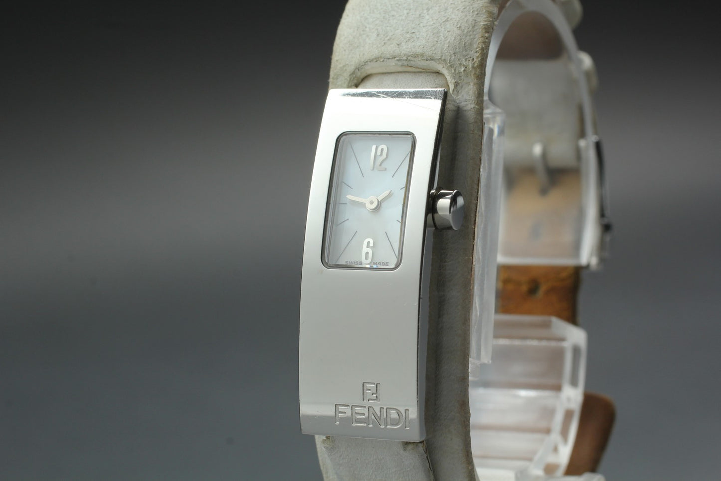 Exc+5 / New Batt  Fendi 3300L Shell Mop Dial 13mm Quartz Ladies Watch JAPAN