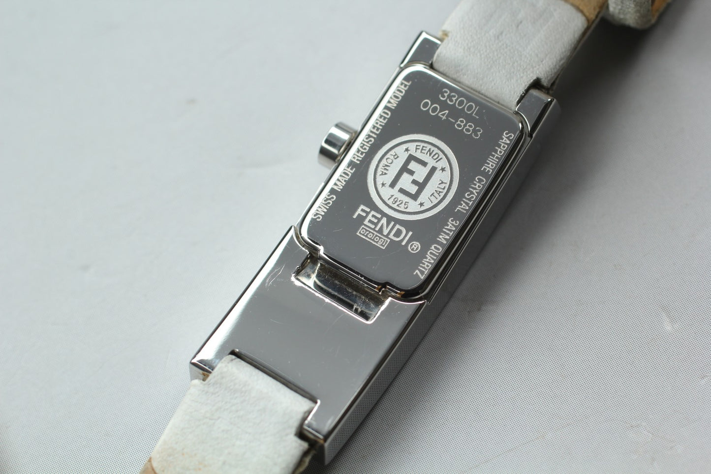 Exc+5 / New Batt  Fendi 3300L Shell Mop Dial 13mm Quartz Ladies Watch JAPAN