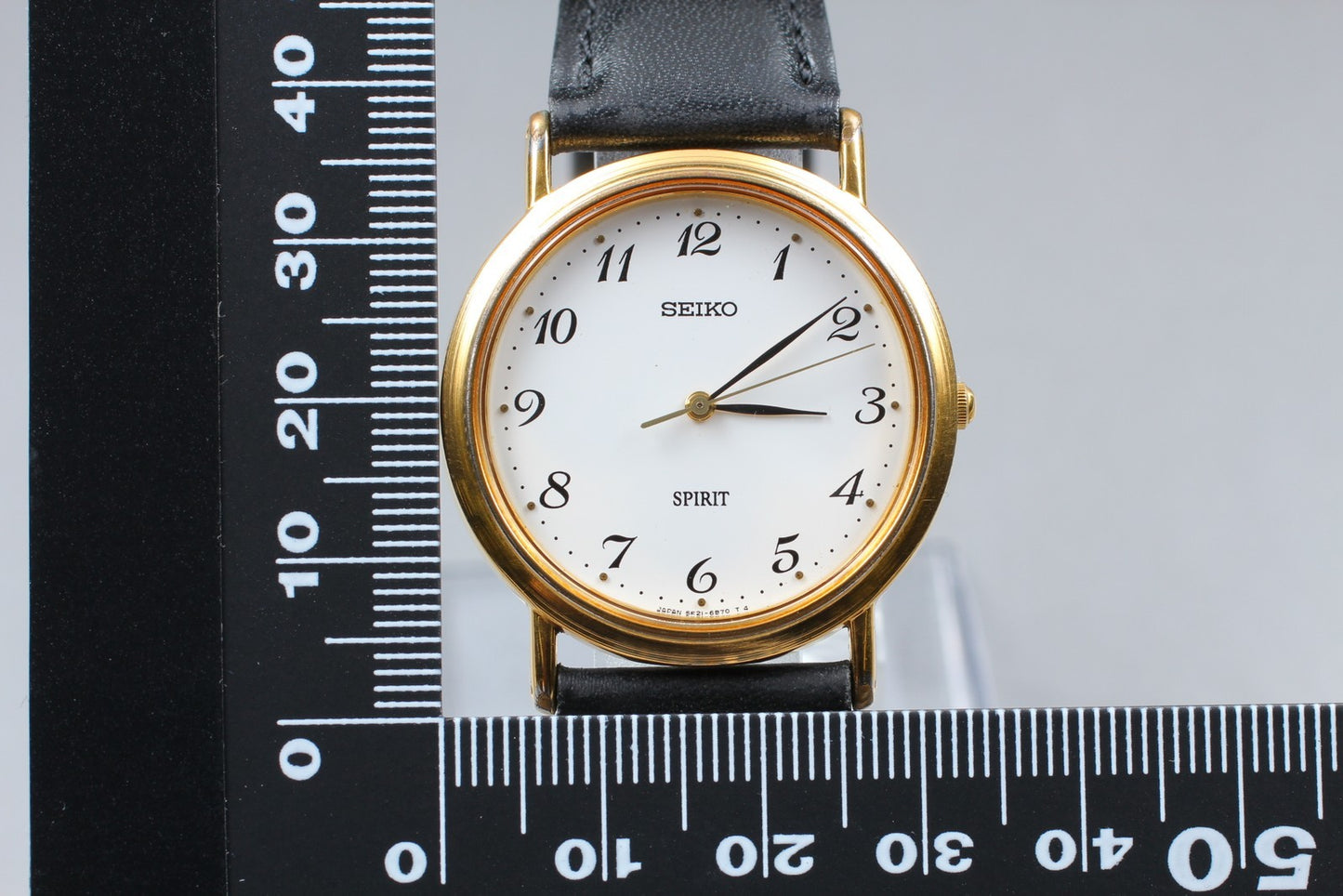 Vintage 1998 [Near MINT] Seiko Spirit 5E21-6C00 White Qz 33mm Men's Watch JAPAN