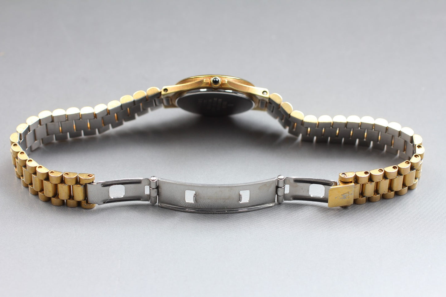 Exc+5 / New Batt* Vintage Bulova 9063-5020 Gold 25mm Quartz Ladies Watch JAPAN