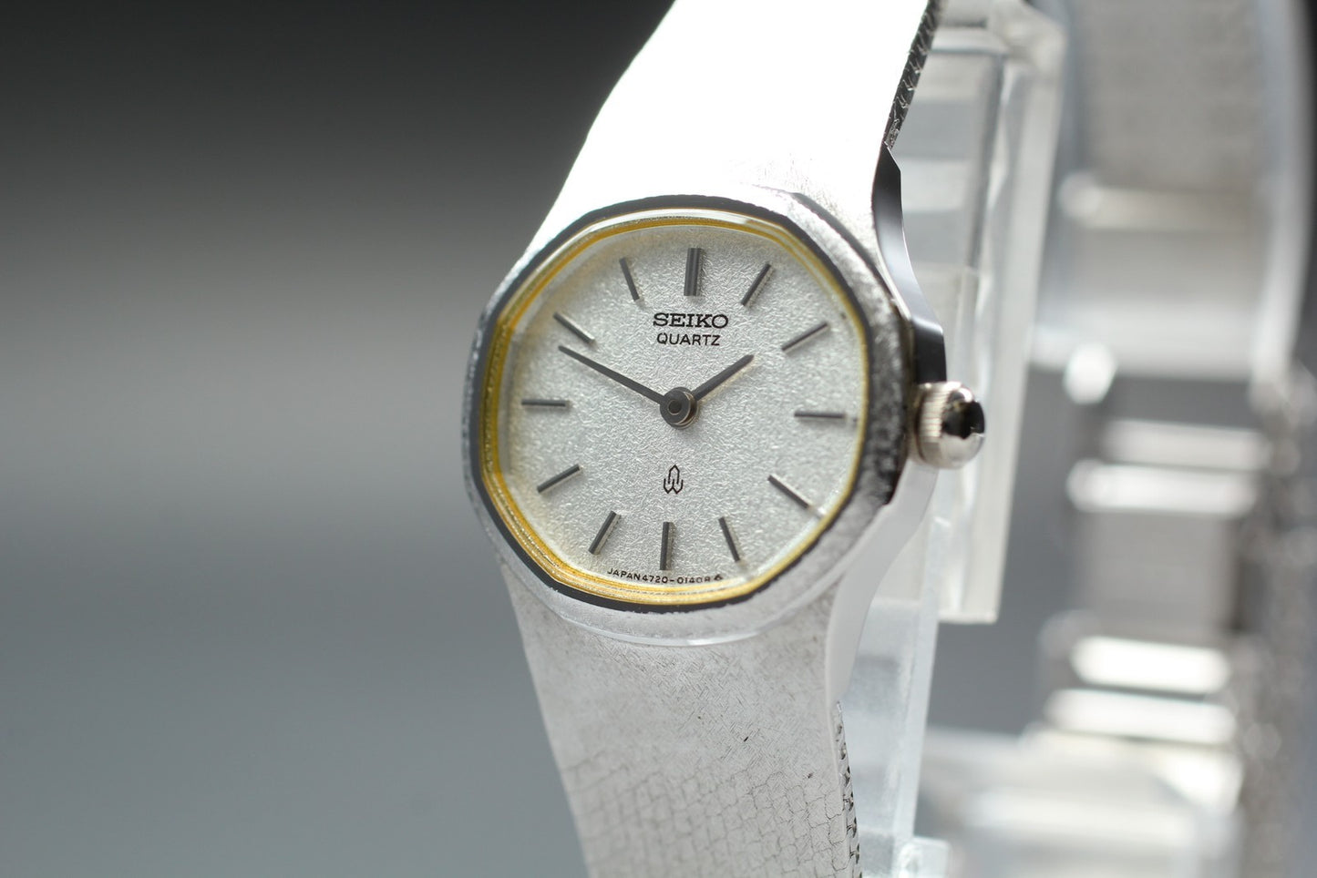 Vtg 1977 [NOS w/ Tag] SEIKO Bracelet 4720-3050 Paper Washi Qz Ladies Watch JAPAN