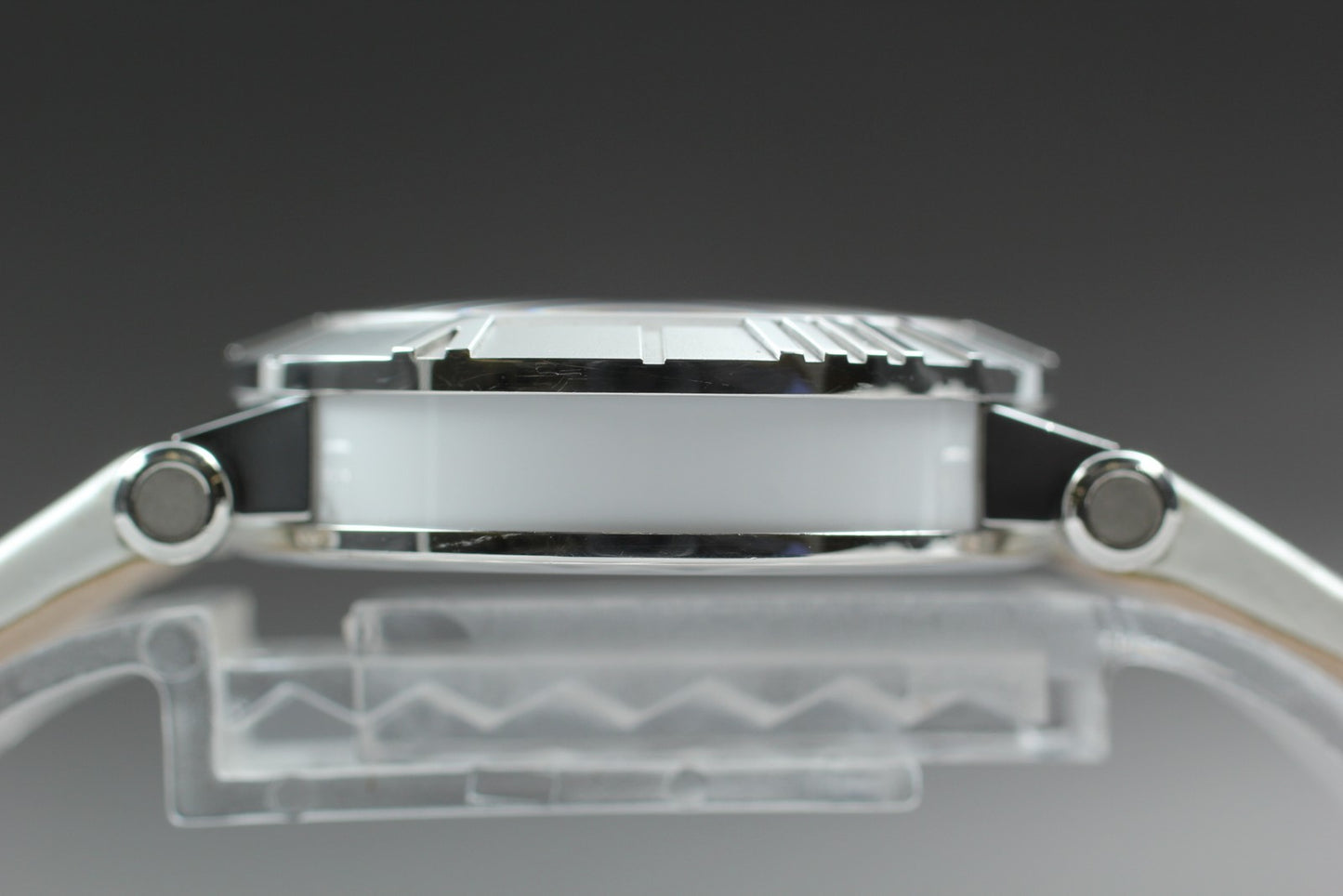 N MINT Card* TIFFANY&Co. Atlas Dome Z1300 White Quartz 30mm Ladies Watch JAPAN