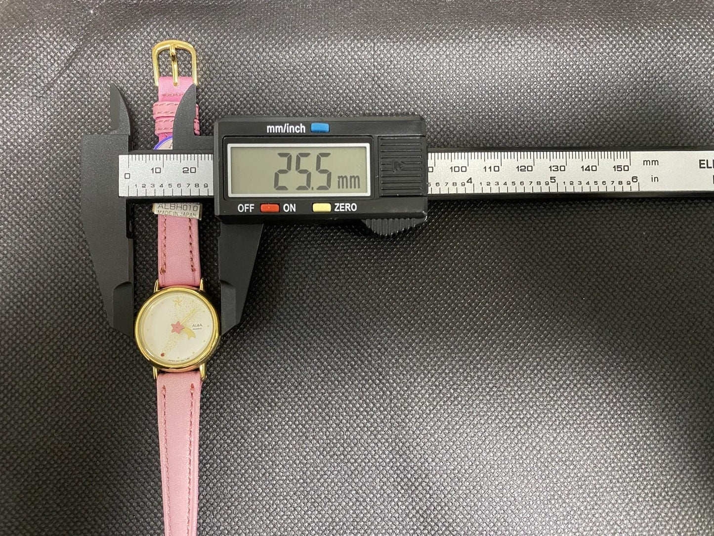 NOS w/ Tag* SEIKO Alba V515-6420 Star Dial Pink Quartz Ladies Watch From JAPAN