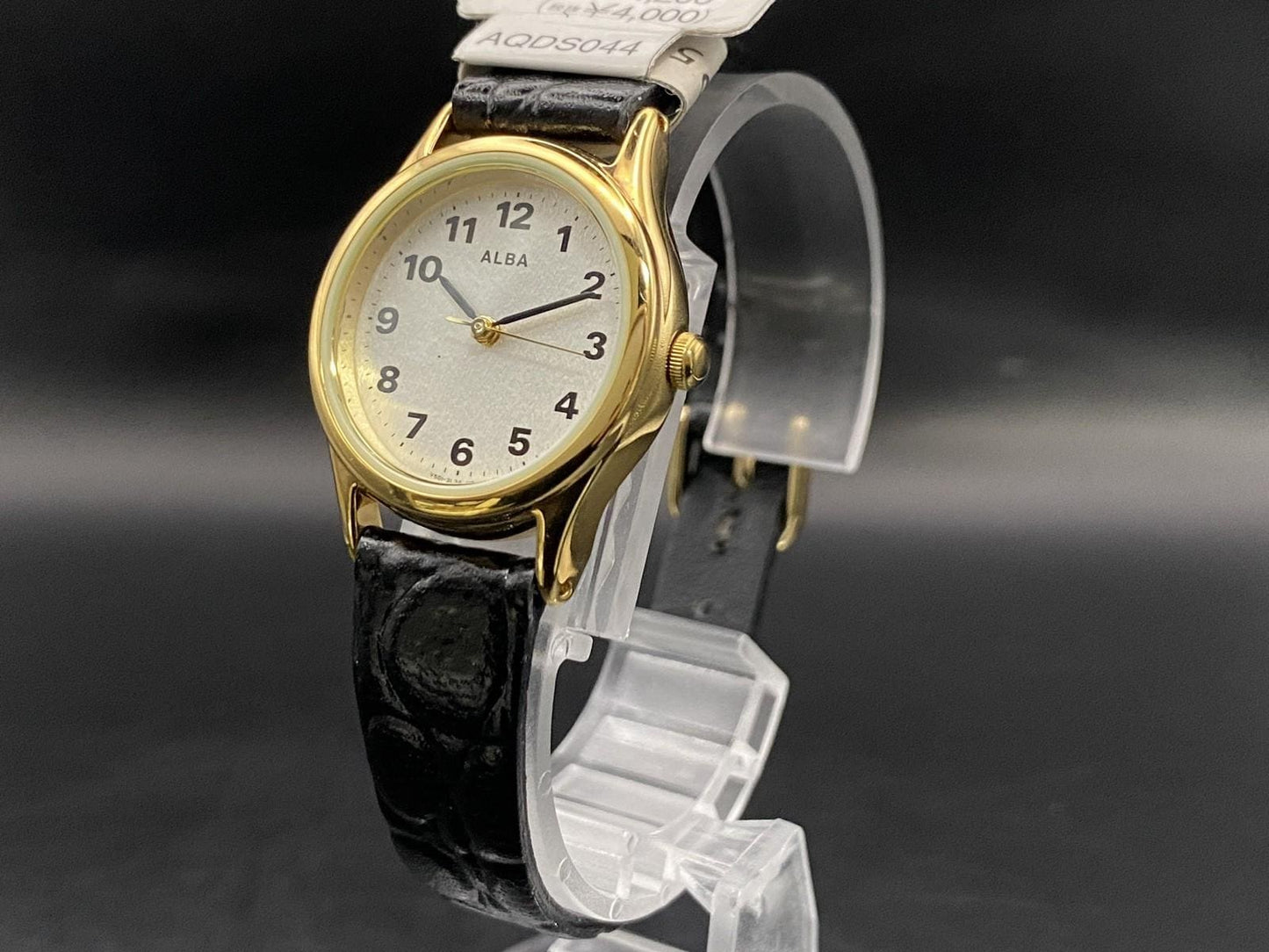 NOS w/ Tag* Seiko Alba V501-1B90 Women's Quartz Watch White Gold 26mm JAPAN