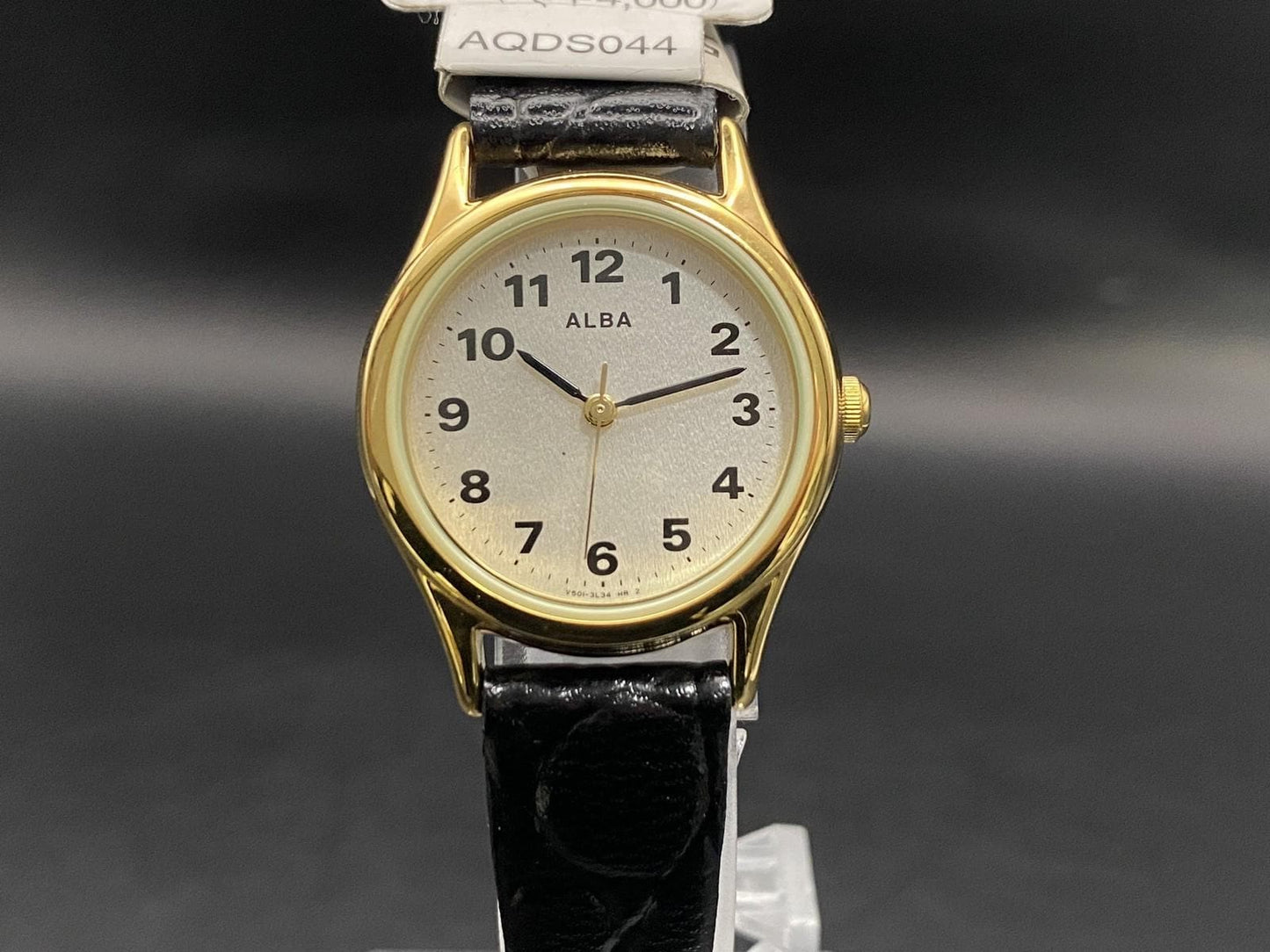 NOS w/ Tag* Seiko Alba V501-1B90 Women's Quartz Watch White Gold 26mm JAPAN
