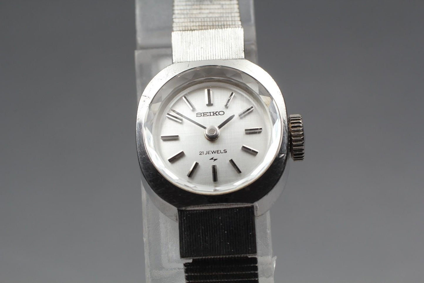 Vtg 1972 [Near MINT] SEIKO 11-0340 Silver Bracelet 21J Manual Ladies Watch JAPAN