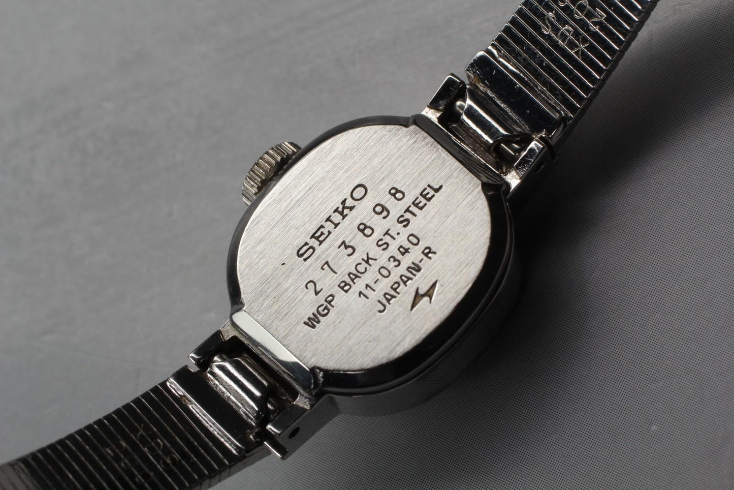 Vtg 1972 [Near MINT] SEIKO 11-0340 Silver Bracelet 21J Manual Ladies Watch JAPAN