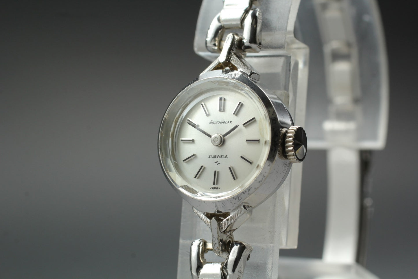 1970 [N MINT] Seiko Solar 10-0880 Bracelet 21J Manual 17mm Ladies Watch JAPAN
