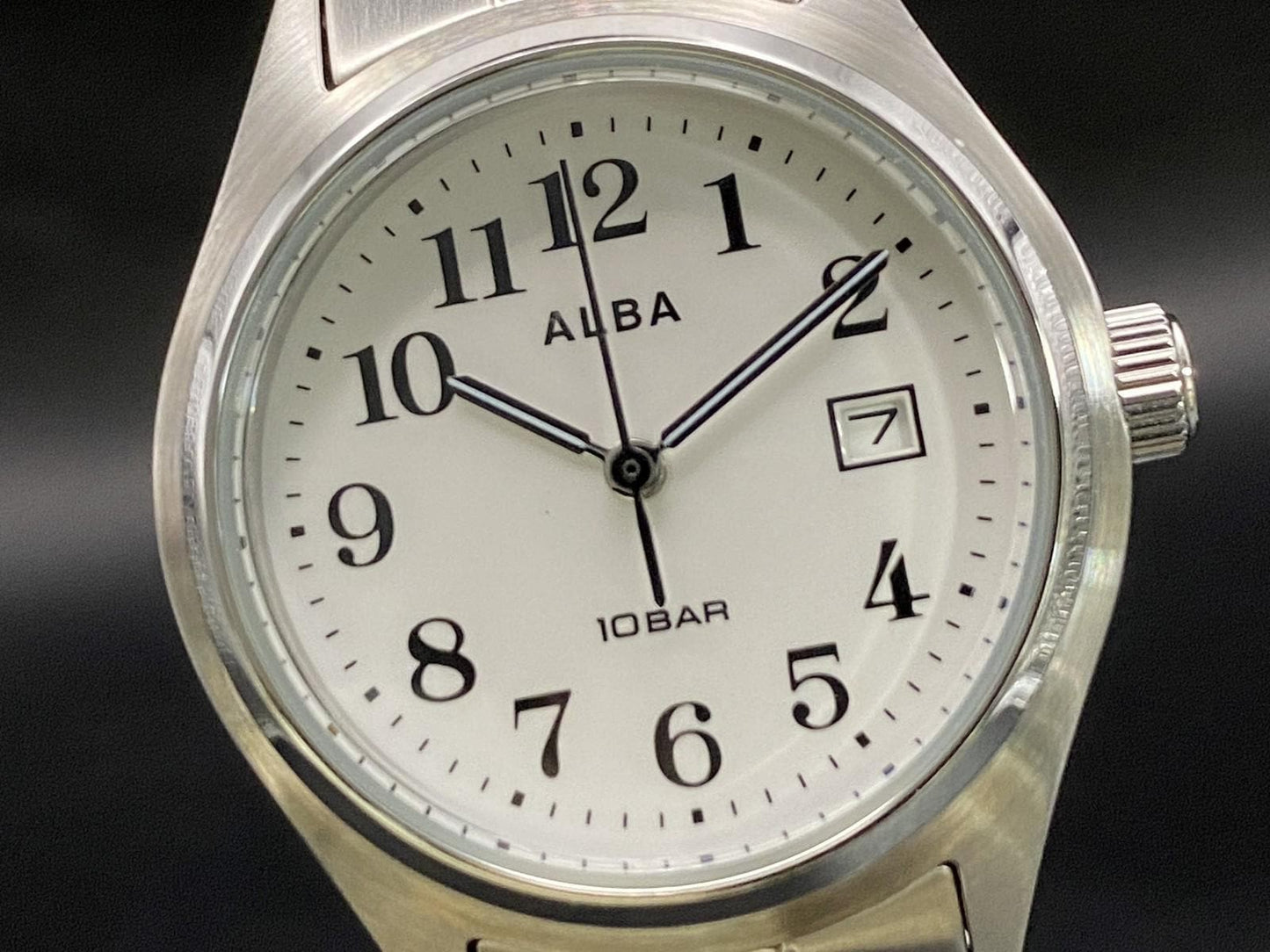 Nos w/ Tag* SEIKO Alba VJ22-KET0 White Dial Qz 28mm Ladies Watch From JAPAN