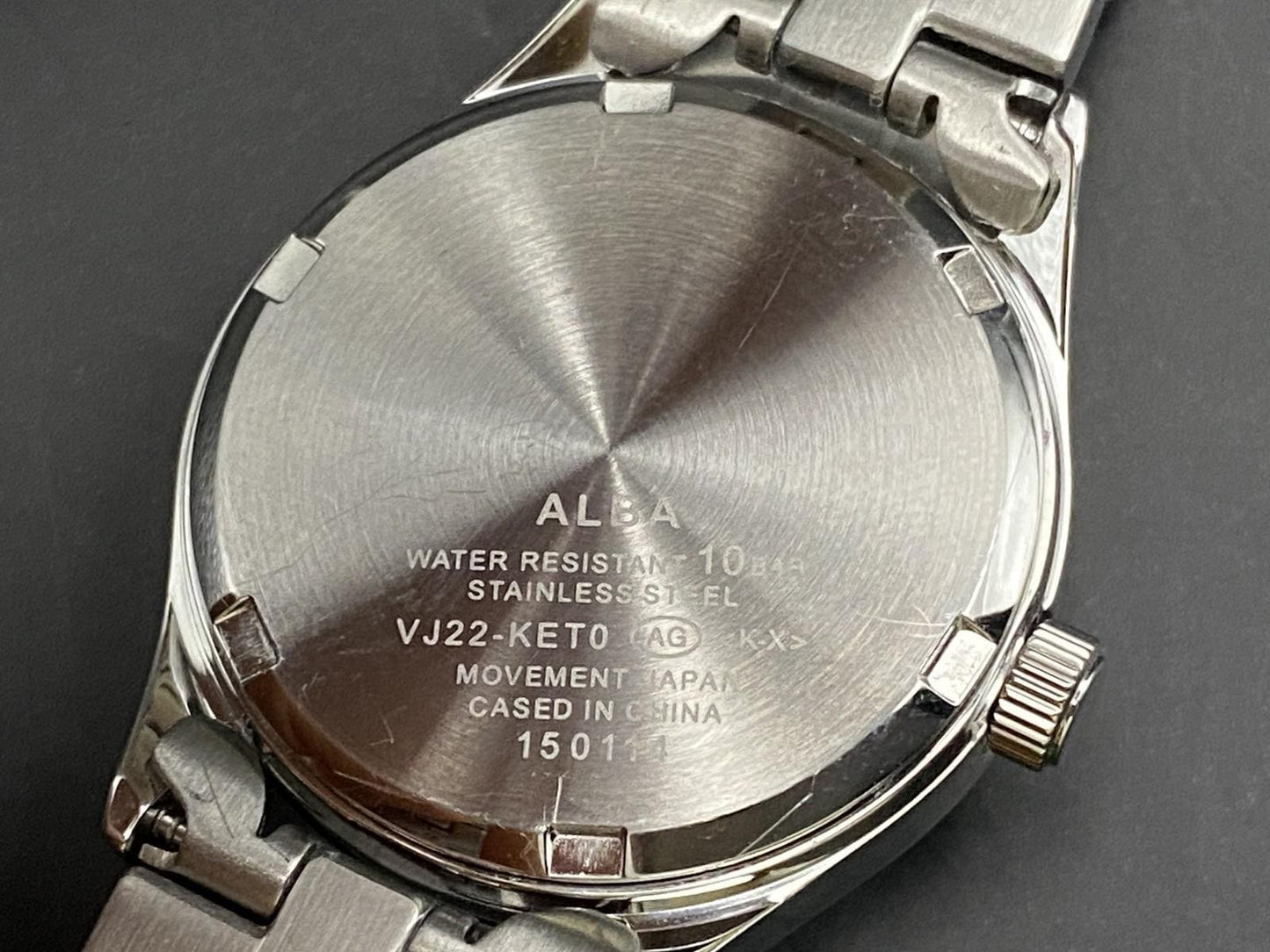Nos w/ Tag* SEIKO Alba VJ22-KET0 White Dial Qz 28mm Ladies Watch From JAPAN