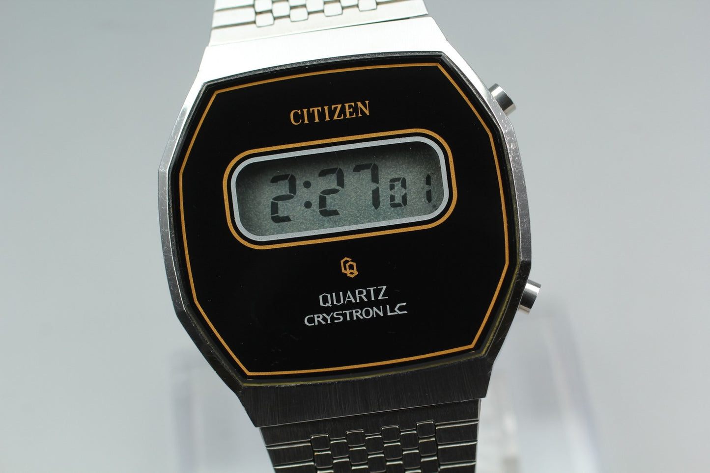 Rare [Near MINT w/ Tag] Citizen Crystron LC 50-6036 Digital Men's Watch JAPAN