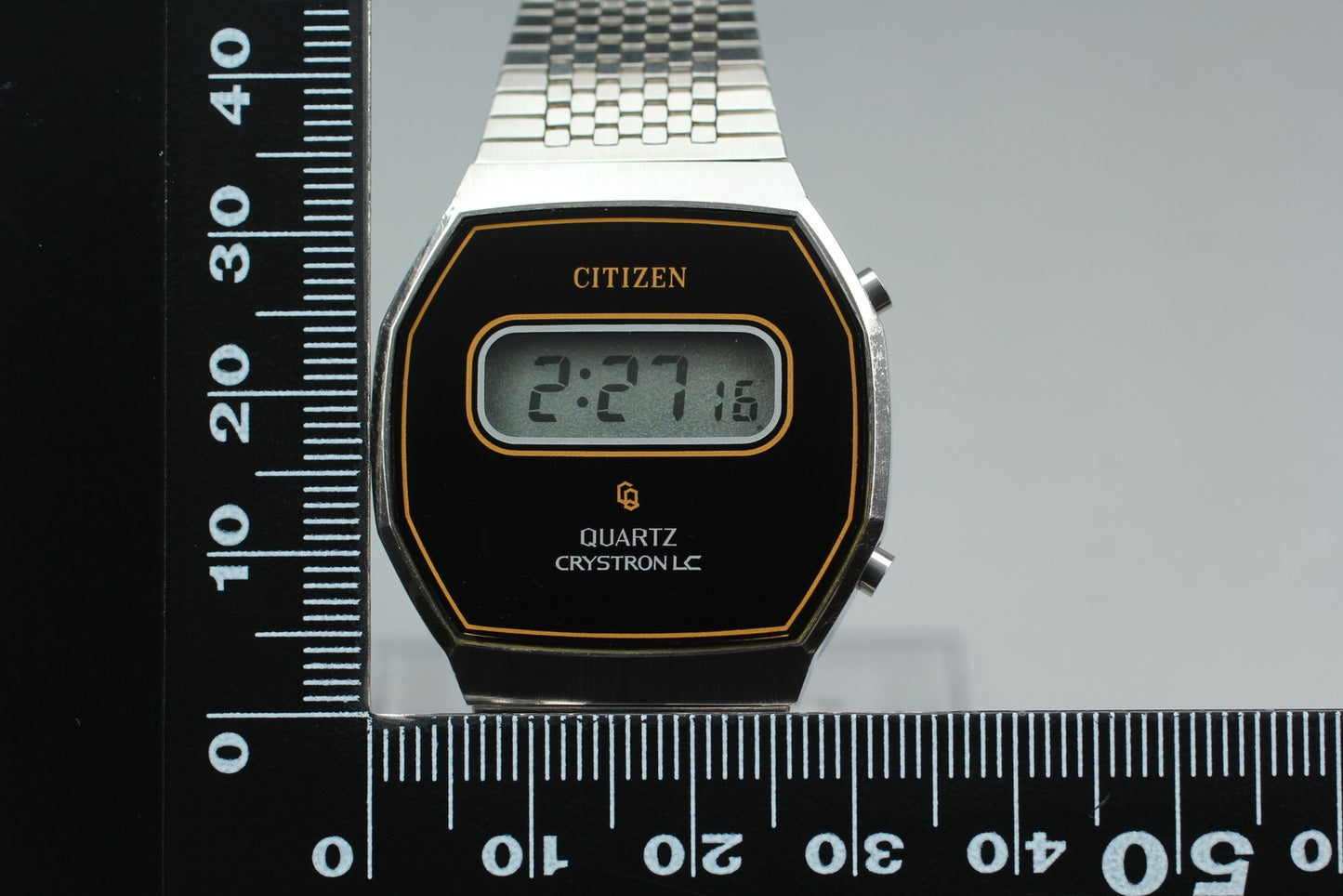 Rare [Near MINT w/ Tag] Citizen Crystron LC 50-6036 Digital Men's Watch JAPAN