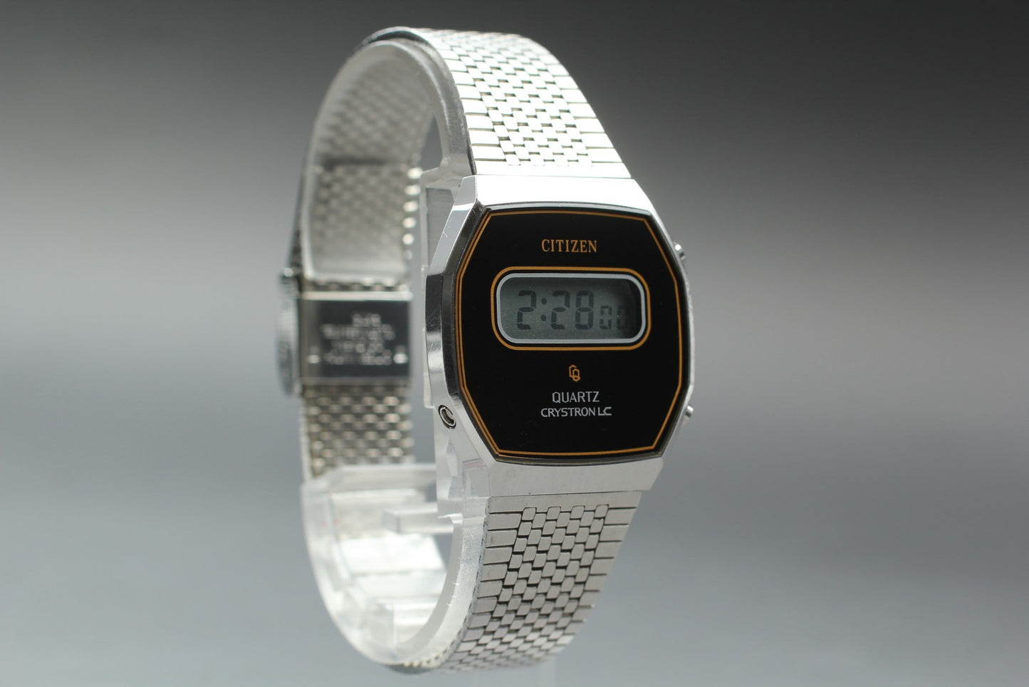 Rare [Near MINT w/ Tag] Citizen Crystron LC 50-6036 Digital Men's Watch JAPAN