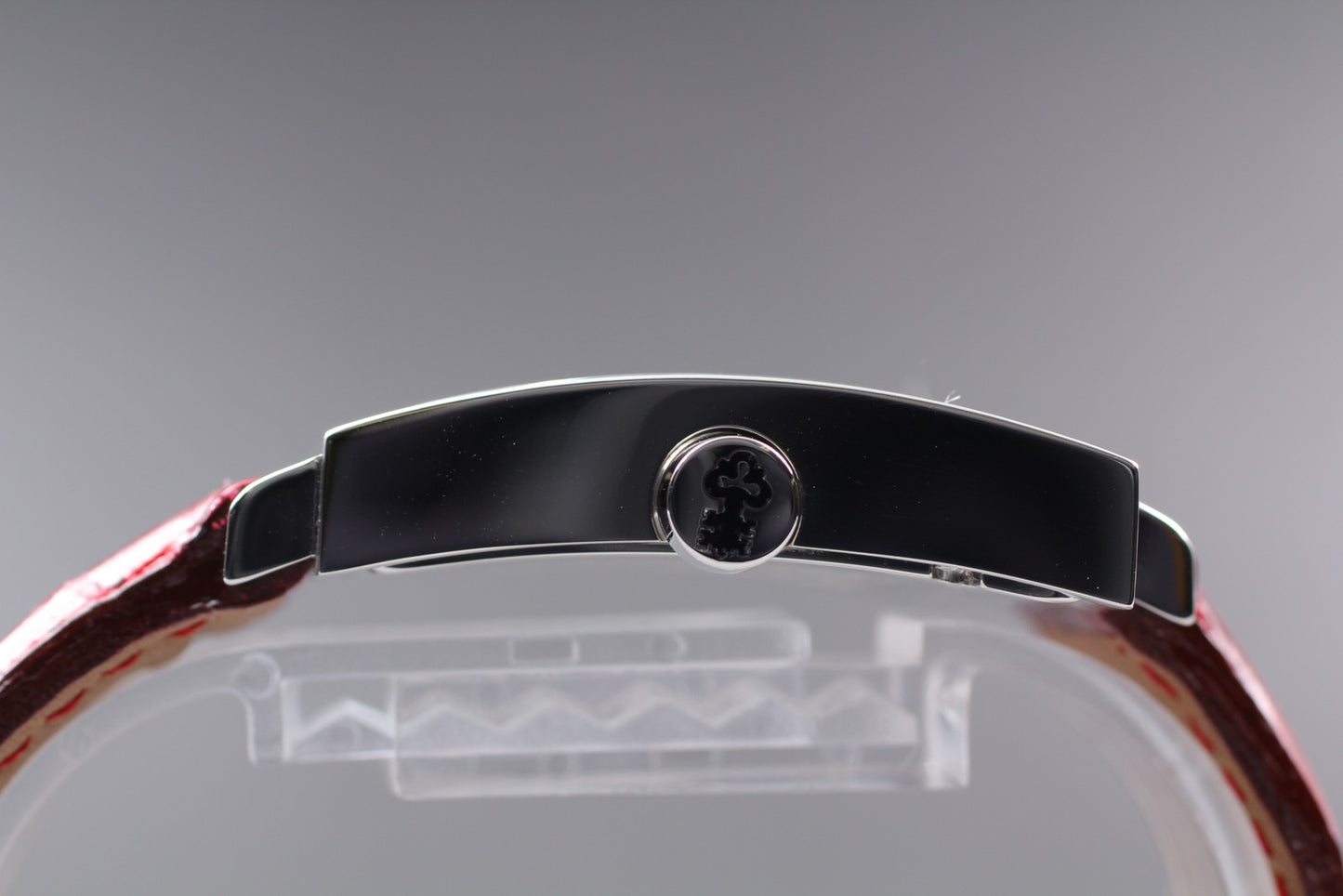 MINT Papers CORUM Trapeze 106.406.47 Pave Diamond Bezel Black Quartz Men's Watch