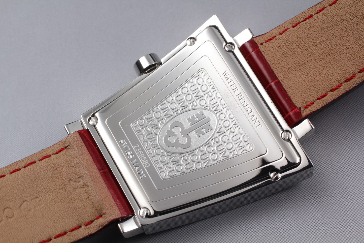 MINT Papers CORUM Trapeze 106.406.47 Pave Diamond Bezel Black Quartz Men's Watch