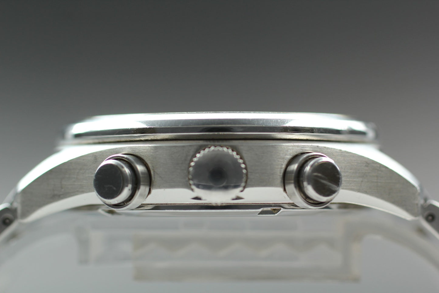 Exc+5 Citizen Eco-Drive Chronograph B612-S077460 Black 40mm Men's Watch JAPAN