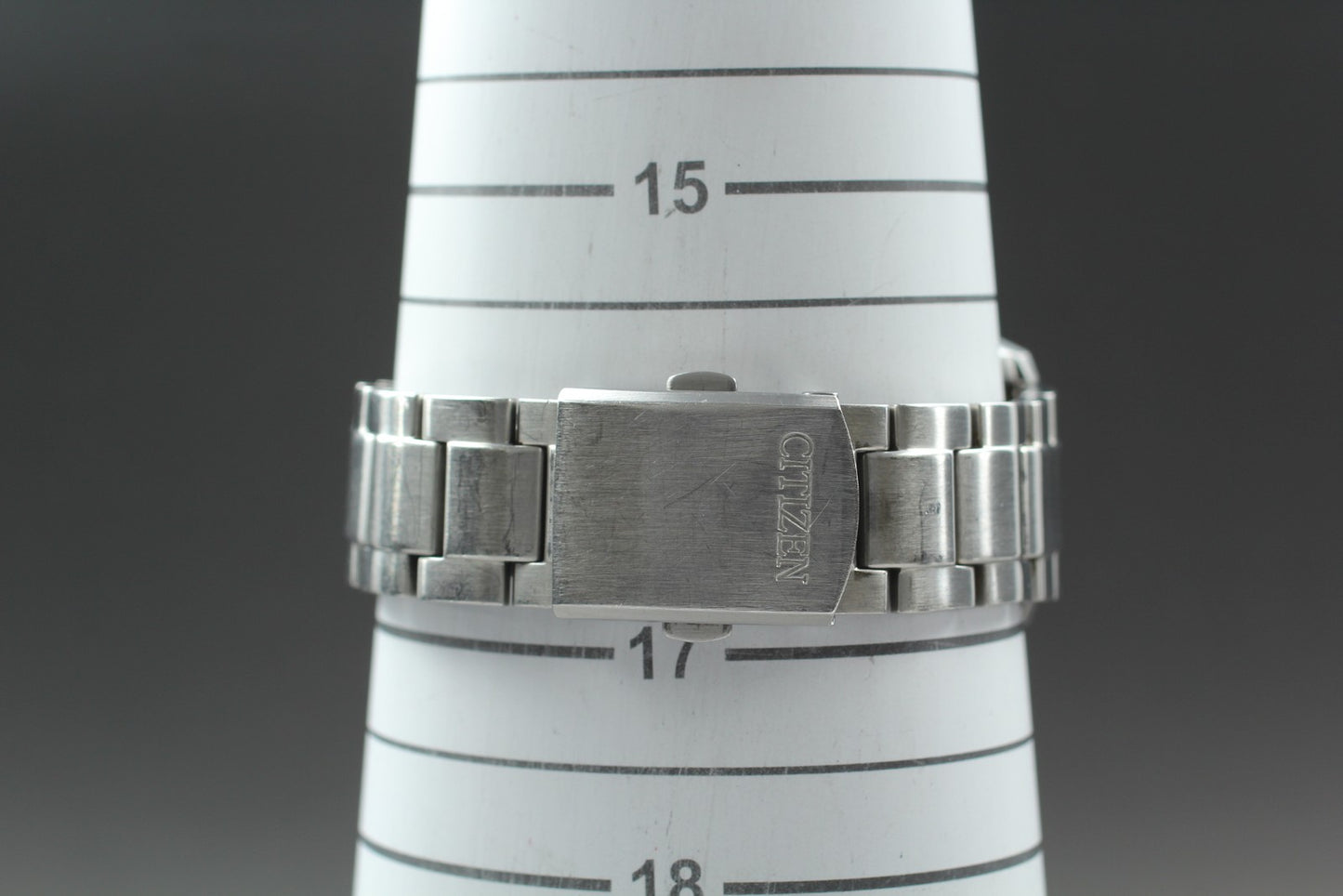 Exc+5 Citizen Eco-Drive Chronograph B612-S077460 Black 40mm Men's Watch JAPAN