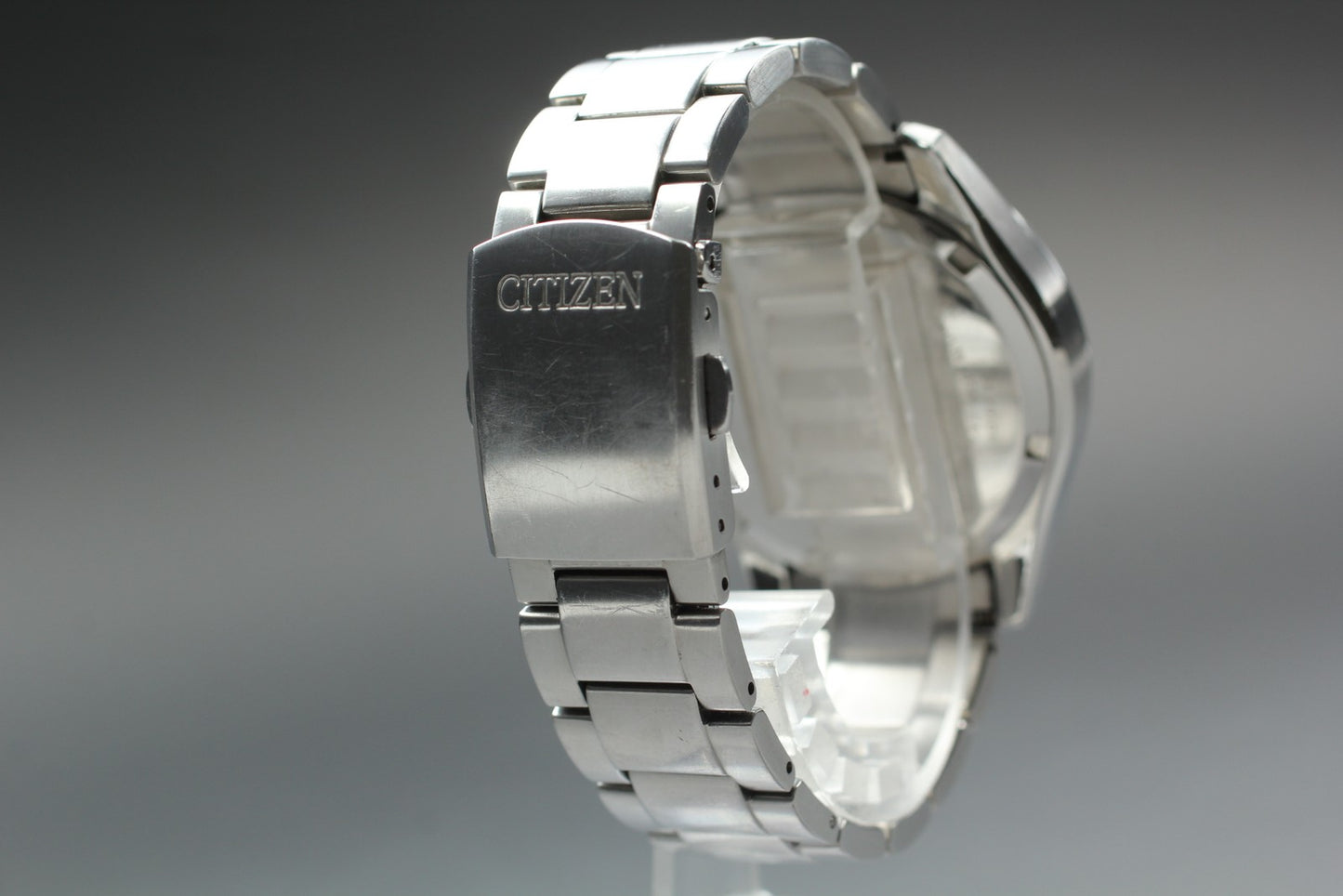 Exc+5 Citizen Eco-Drive Chronograph B612-S077460 Black 40mm Men's Watch JAPAN