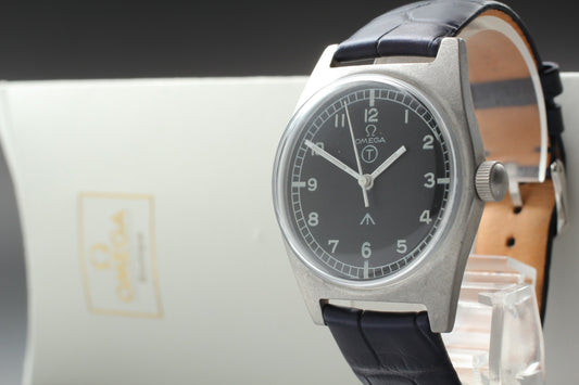 Rare 1940s [Near MINT] OMEGA WWW Dirty Dozen Military Manual 36mm Men's Watch