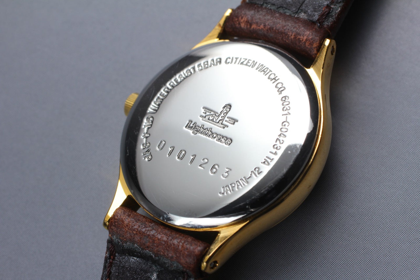 Exc+5 w/ Tag Citizen Lighthouse 6031-G04231 Roman Gold Quartz 24mm Ladies Watch