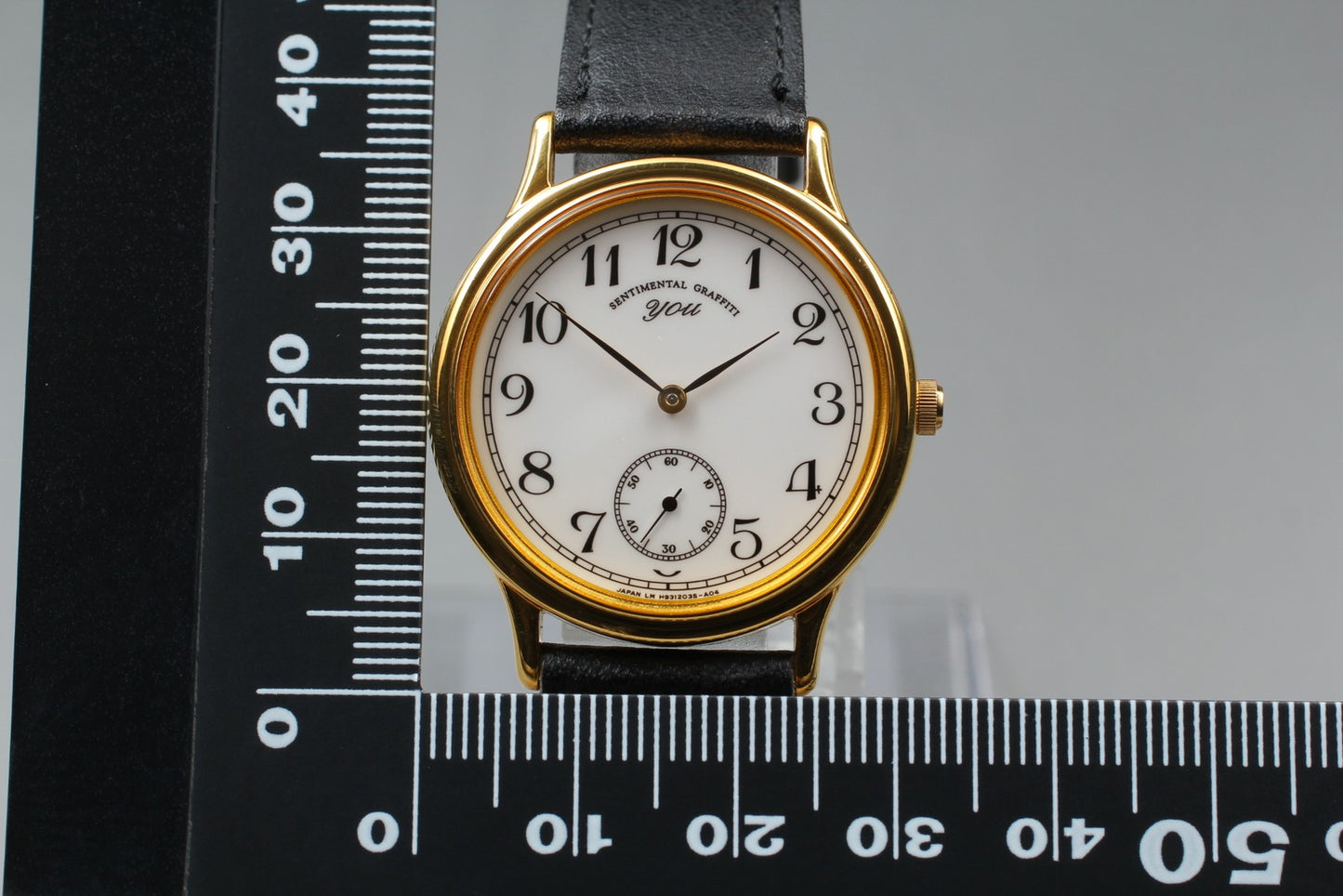 MINT w/ Tag Orient H93503-50 Gold Small Seconds Quartz 31mm Men's Watch JAPAN