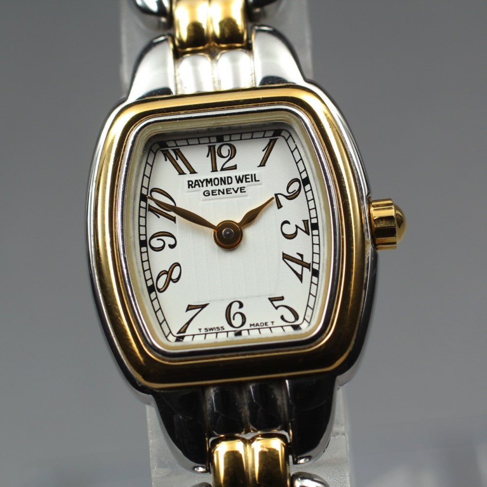 Near MINT Raymond Weil 5881 White Quartz 19mm Ladies Watch