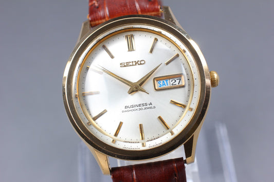 1967 [Near MINT] SEIKO Business‑A 8306-9030 Gold 30J Auto 37mm Men's Watch JAPAN