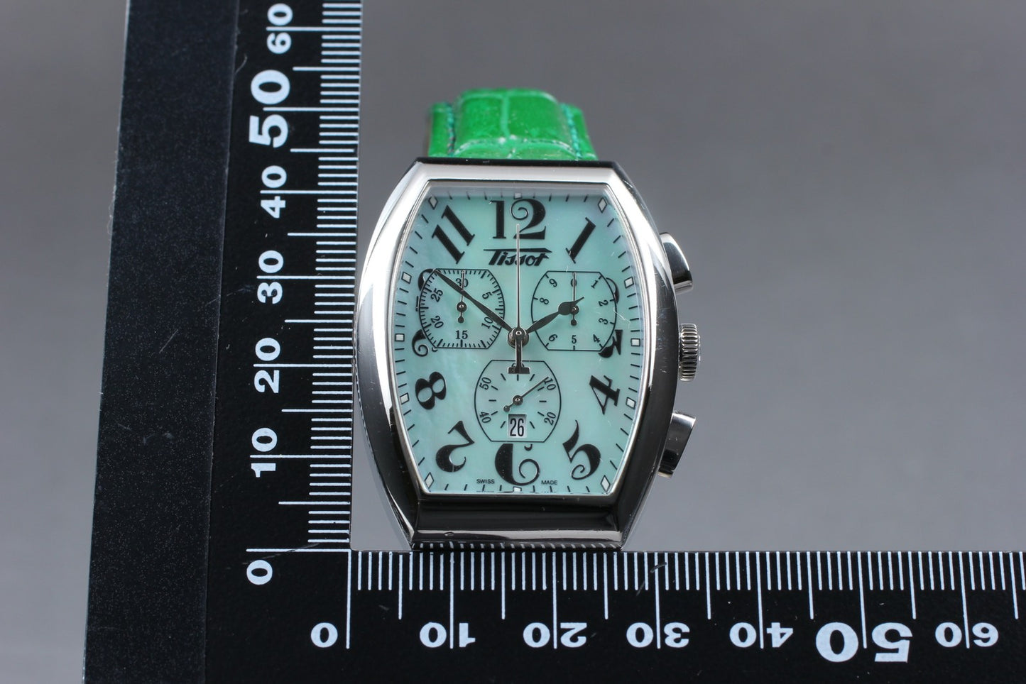 N MINT Full Set Tissot Heritage-Porto Chronograph Z193 MOP 33mm Qz Men's Watch