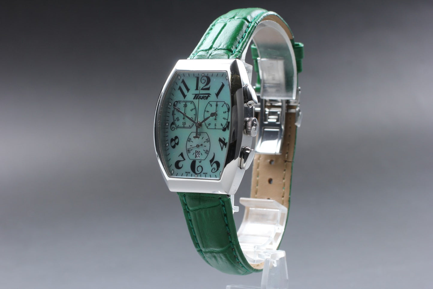 N MINT Full Set Tissot Heritage-Porto Chronograph Z193 MOP 33mm Qz Men's Watch