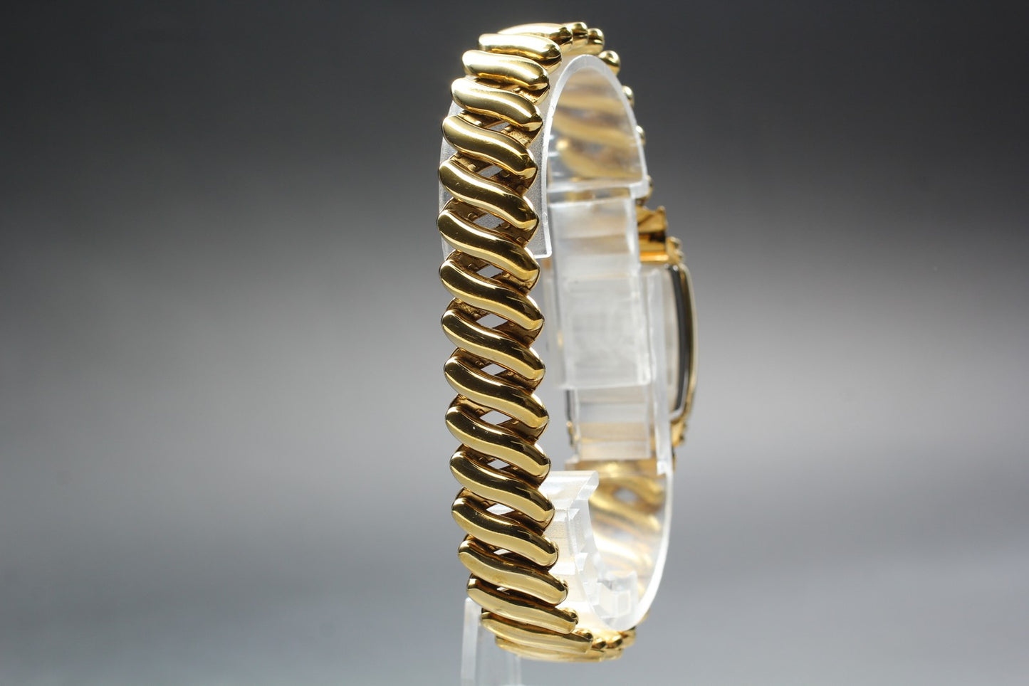 Exc+5 Hamilton Benton 6248 Gold Small Seconds Bellows Belt Quartz Ladies Watch