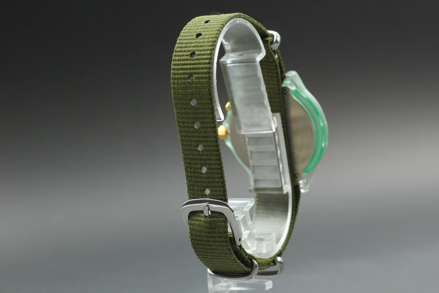 Vintage 1995 Seiko Alba Men's Watch: Green Bezel, Mint Condition w/Tag JAPAN