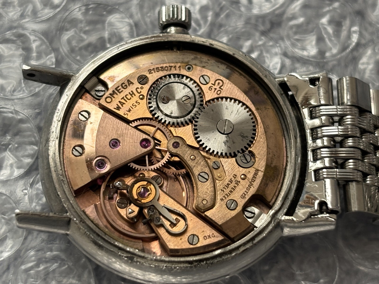 OH 1964 Near MINT OMEGA Seamaster 132.015 Cal.610 Black Manual 34mm Men's Watch