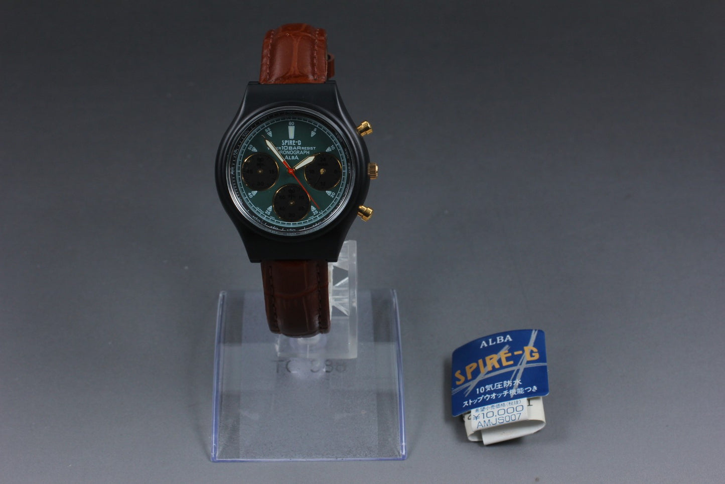 MINT w/ Tag SEIKO Alba Spire-G V654-6030 Chronograph Quartz 37mm Men's Watch\