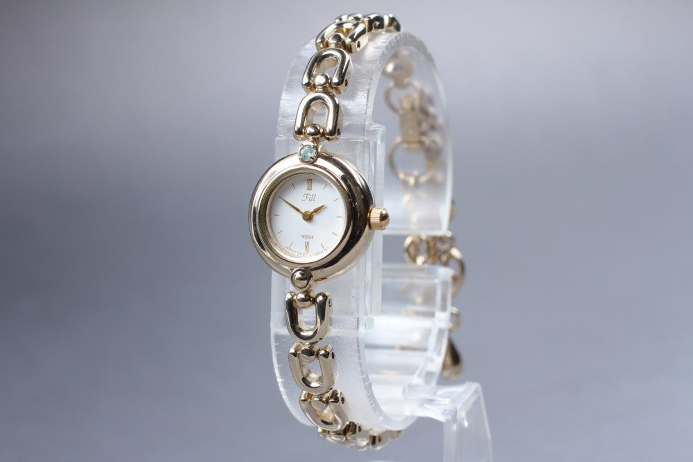 Near MINT CITIZEN Fill 5E21-L06686 White Quartz 18mm Ladies Watch