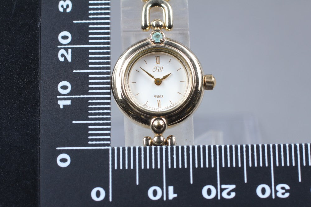 Near MINT CITIZEN Fill 5E21-L06686 White Quartz 18mm Ladies Watch