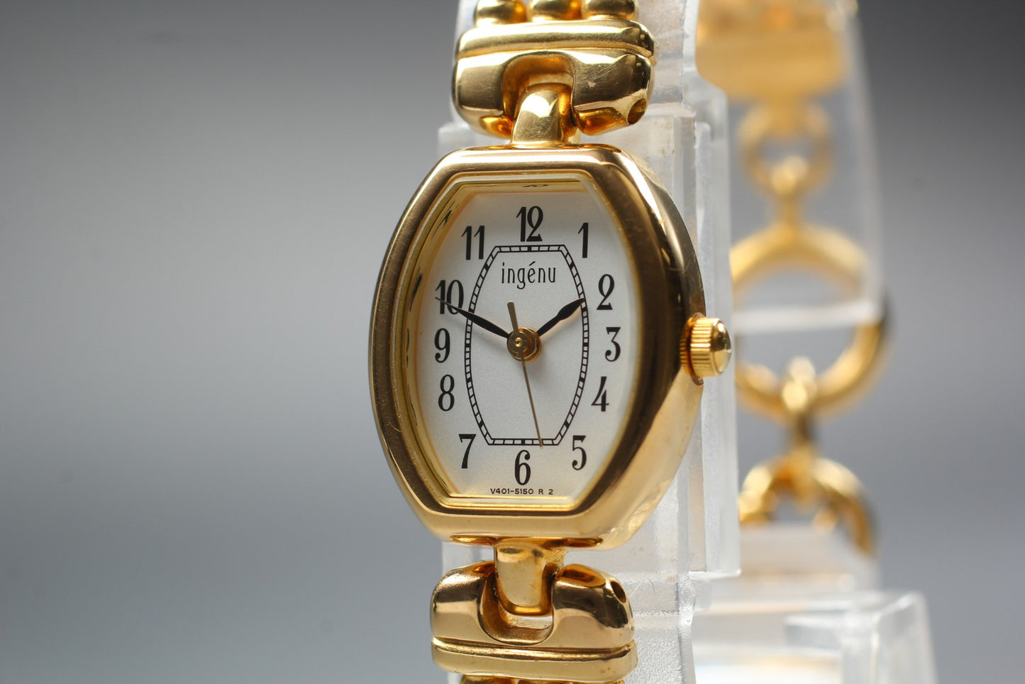 NOS [Near MINT w/ Tag] Seiko Alba Ingenu V401-5860 Gold Quartz Ladies Watch