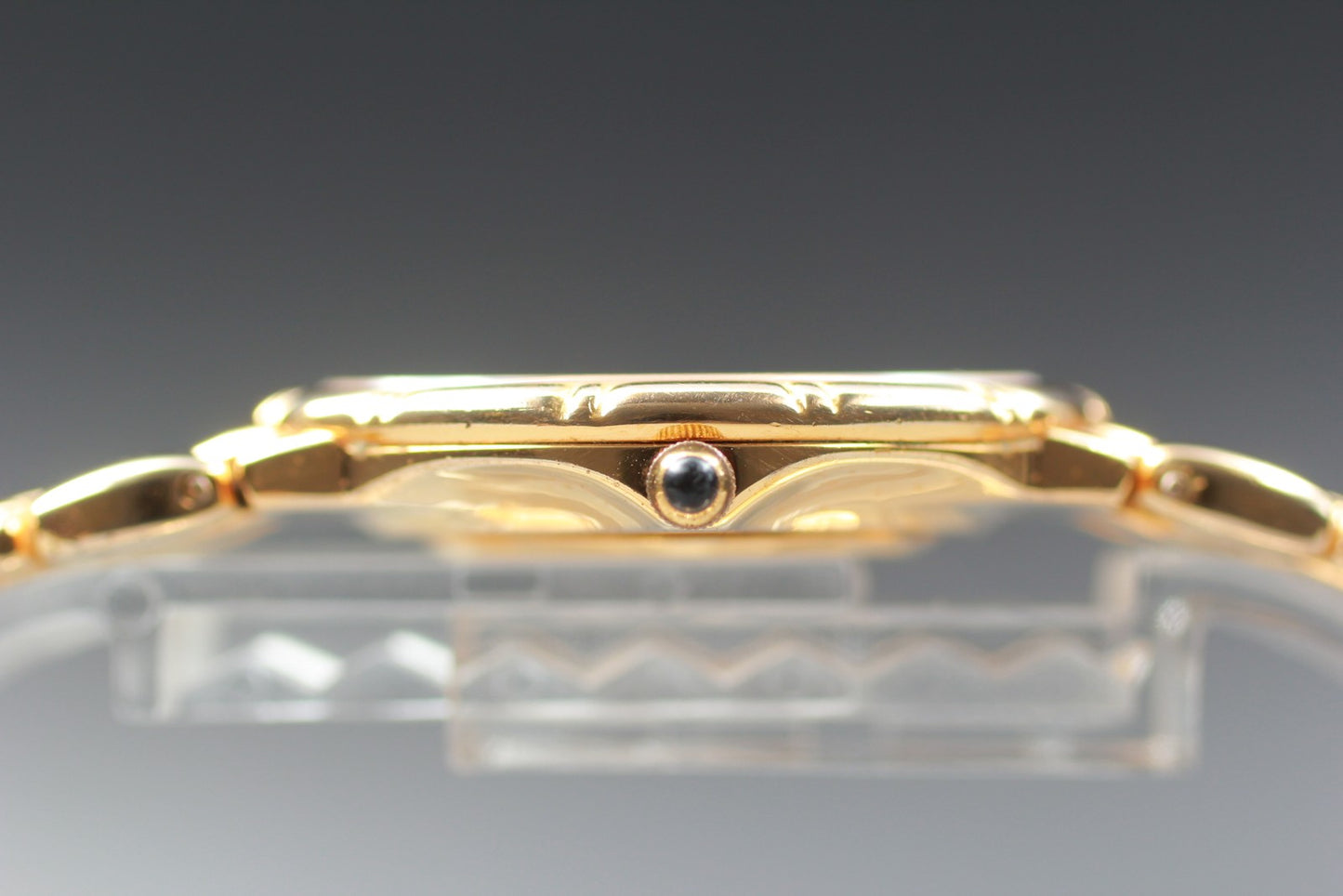 Exc+5 ELGIN FK294 Gold 12P Diamond Bracelet Quartz 31mm Men's Watch Swiss Made