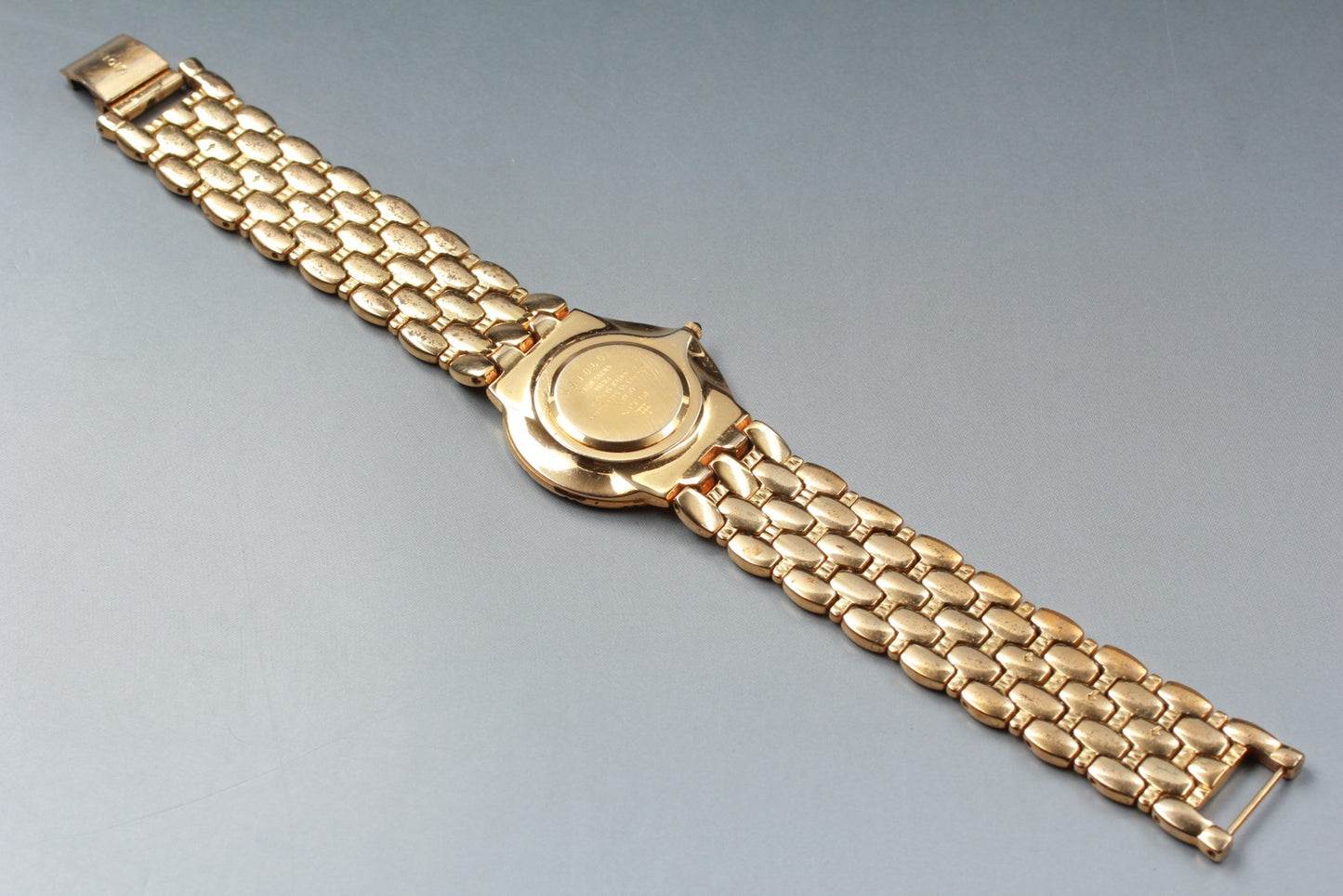 Exc+5 ELGIN FK294 Gold 12P Diamond Bracelet Quartz 31mm Men's Watch Swiss Made