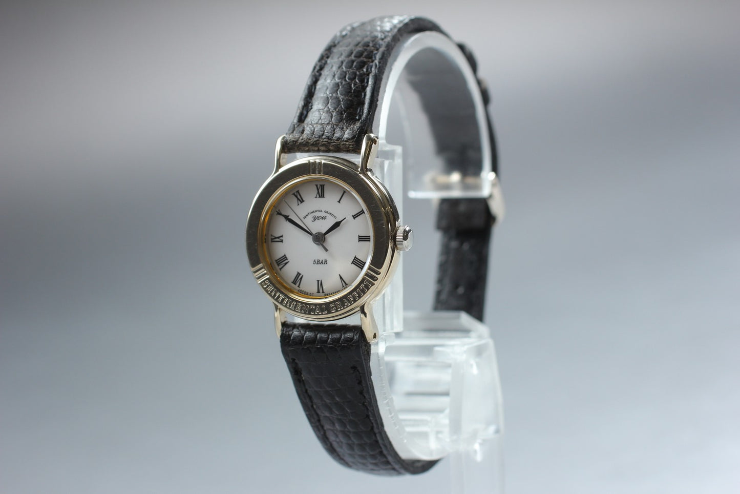 Near MINT w/ Tag Orient You D852F3-00 White Roman Gold Quartz 23mm Ladies Watch