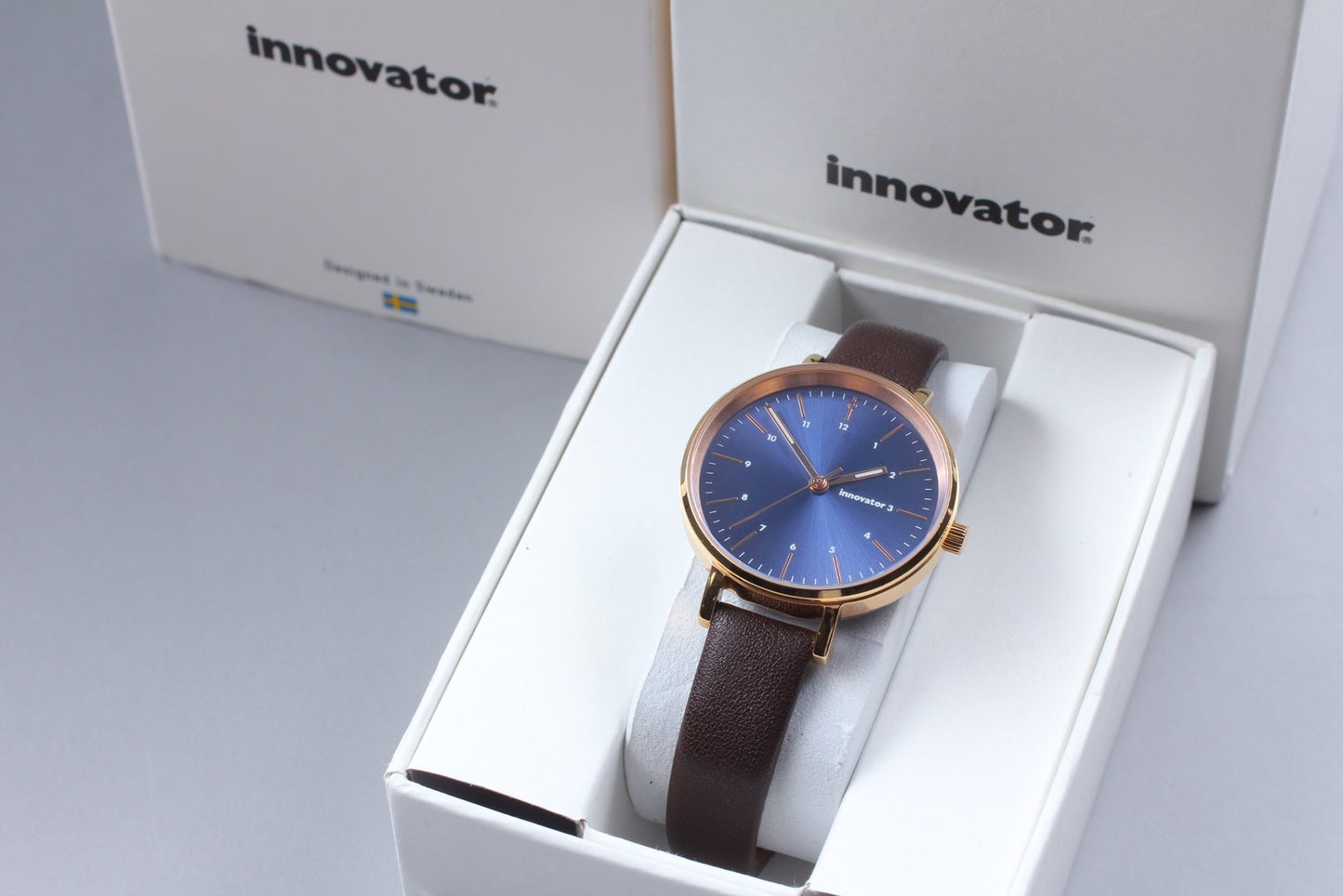 Near MINT w/ Box Innovator 3 IN-0008 Blue Dial 32mm Quartz Men's Watch Japan