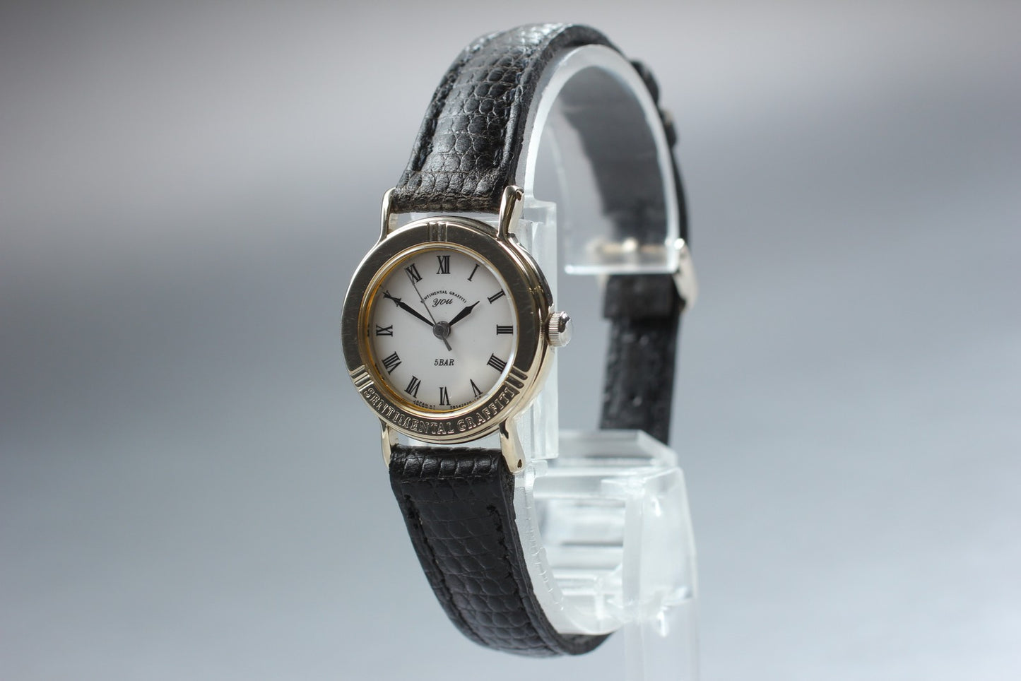 Near MINT w/ Tag Orient You D852F3-00 White Roman Gold Quartz 23mm Ladies Watch