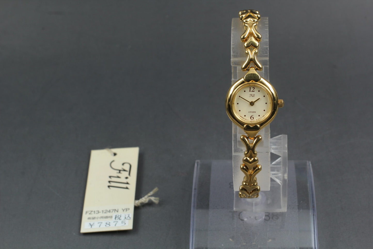 NOS [Near MINT / Tag] Citizen Fill 3220-S36424 Gold Bracelet Quartz Ladies Watch