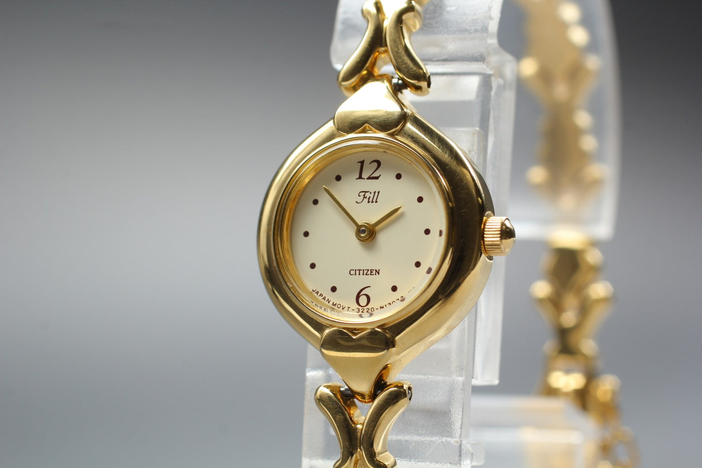 NOS [Near MINT / Tag] Citizen Fill 3220-S36424 Gold Bracelet Quartz Ladies Watch