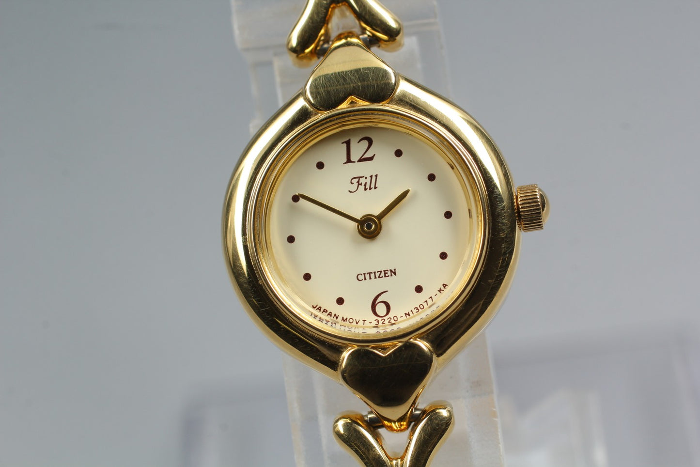 NOS [Near MINT / Tag] Citizen Fill 3220-S36424 Gold Bracelet Quartz Ladies Watch