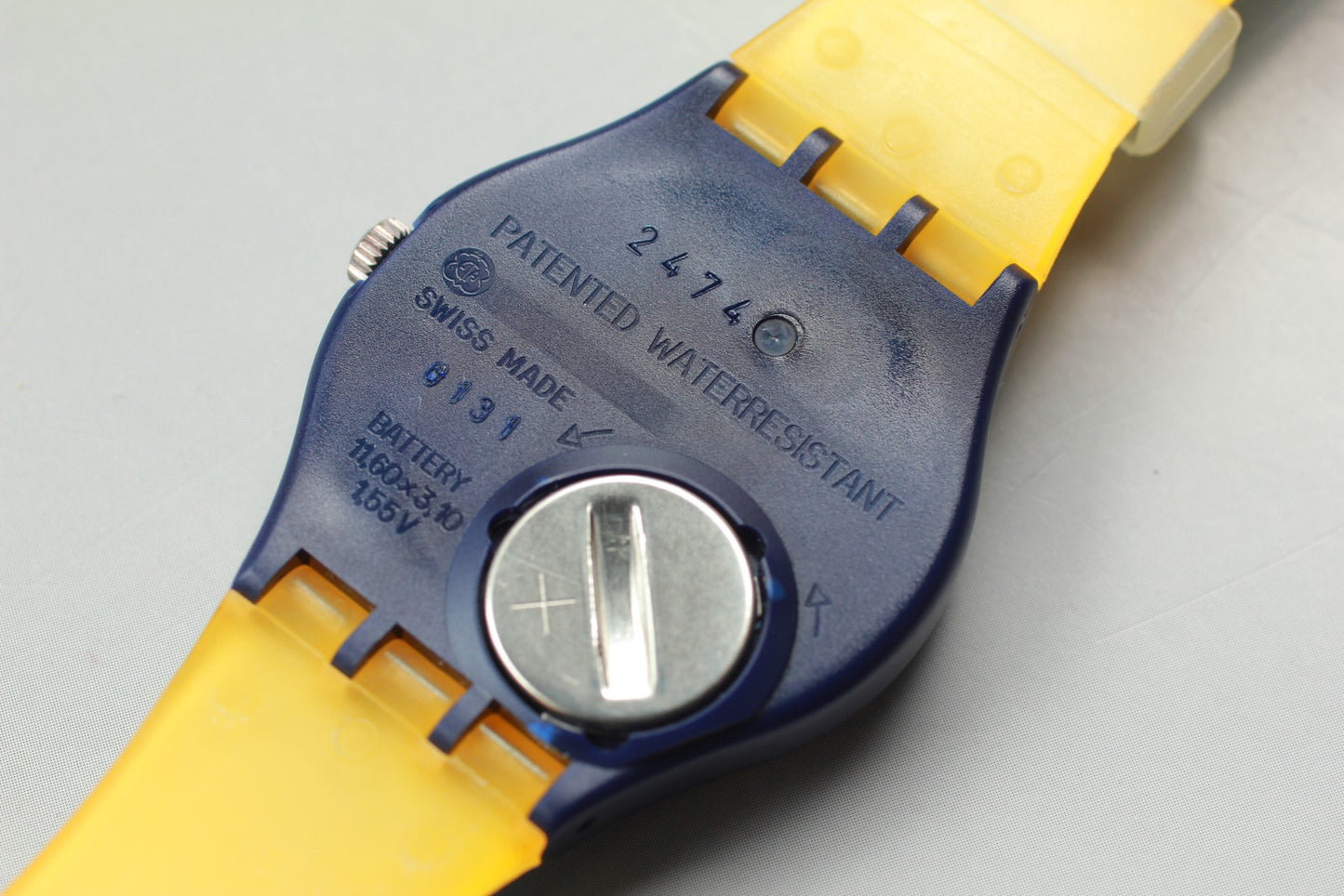 Exc+5 Full Set 1992 Swatch Backstage GN120 Quartz 33mm Men's Watch Box Paper