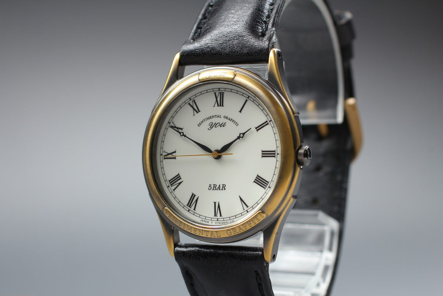 Near MINT w/ Tag Orient You C75291-50 Roman White Gold Quartz 32mm Men's Watch