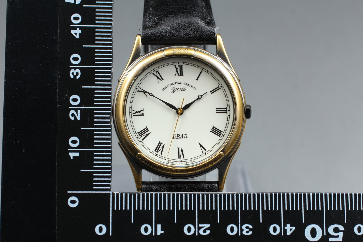 Near MINT w/ Tag Orient You C75291-50 Roman White Gold Quartz 32mm Men's Watch